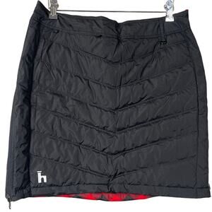 Heim-Made Minne Mini Skirt Black Puffer Down Reversible *Dimension In Picture*